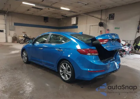 2017 Hyundai Elantra Limited z USA, uszkodzony, nr VIN 5NPD84LFXHH093397
